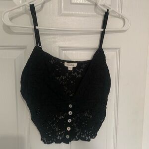 Black crop top